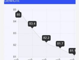 Erfolgsverlauf Beispiel Gewicht